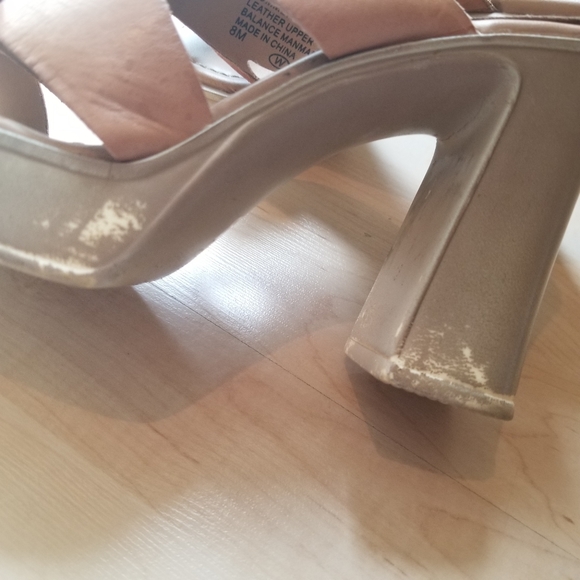 Sz 8 Block Heel Slip on Sandal - Picture 5 of 11